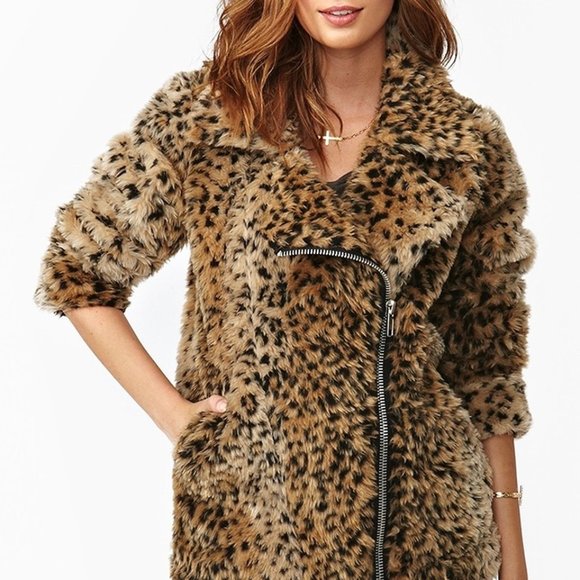 UNIF Donna Leopard Moto Jacket